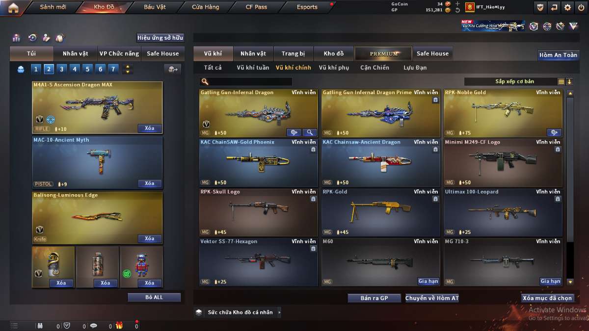 shop acc cf uy tin gia re